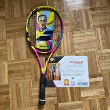 raqueta babolat rafa nadal Firmada Signed Tenis Rafael Tennis Racket COA Firma comprar usado  Enviando para Brazil