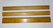 Vintage wooden rulers for sale  KEIGHLEY