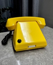 Telefone antigo NOS USSR meados do século cor amarela sem discagem telefone comprar usado  Enviando para Brazil