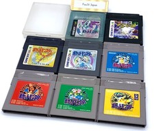 Gameboy Pokemon 8 Lote Vermelho Azul Verde Amarelo Pikachu Ouro Prata Cristal Limpo, usado comprar usado  Enviando para Brazil