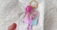 Chaveiro abanador de resina picolé glitter charme comprar usado  Enviando para Brazil