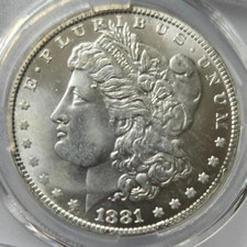 1881 morgan silver for sale  USA