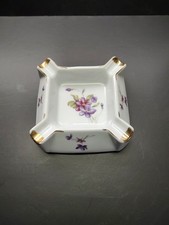 Cenicero vintage de porcelana violetas silvestres segunda mano  Embacar hacia Mexico