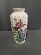 iris porcelain vase for sale  Troy