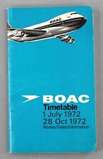 Boac airline timetable for sale  BRIGHTON