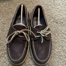 Usado, Sapato de barco masculino original autêntico Sperry 7 de largura 0195115 marrom clássico TopSider comprar usado  Enviando para Brazil