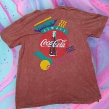 Camiseta Coca Cola vermelha desbotada | Masculina Tamanho X Grande | Vibe de praia retrô | Muito bom estado  comprar usado  Enviando para Brazil