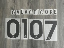 Conjunto de letras pretas 2025-2026 Premier League número nome impressão tamanho adulto, usado comprar usado  Enviando para Brazil