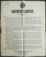 Notificazione murale ministro usato  Roma