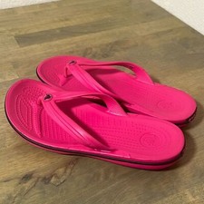 Używany, Crocs Różowe Crocband Klapki Rozmiar 7 na sprzedaż  Wysyłka do Poland