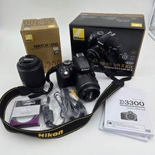 Câmera Digital DSLR Nikon D3300 24.2MP em estado perfeito com Lente 18-55mm 55-200mm e Obturador 7K comprar usado  Enviando para Brazil