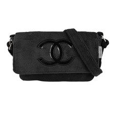 Autêntica bolsa de ombro CHANEL preta pilha/esmalte - n1206 comprar usado  Enviando para Brazil