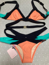 Agent Provocateur Mazzy bikini S M brzoskwiniowa czarna aqua nowa zestaw na sprzedaż  Wysyłka do Poland