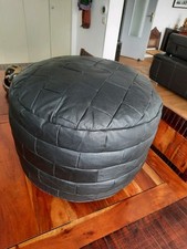Pouf cuir vintage d'occasion  Caen