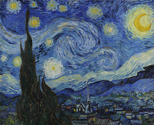 Print canvas starry for sale  Topsham