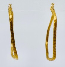 Satya earrings hammered for sale  Morgan Hill