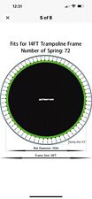 Zoomster 14ft trampoline for sale  Willow Street