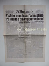 Messaggero settembre 1943 usato  Trieste