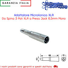 Adattatore microfonico xlr usato  Napoli