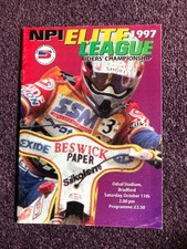Speedway programme odsal for sale  POOLE