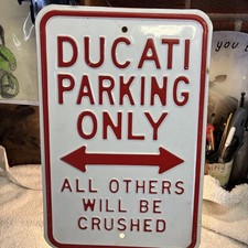 Metal sign ducati for sale  WEST DRAYTON