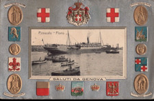 1915 cartolina genova usato  Albenga