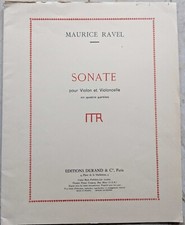 Maurice ravel sonate d'occasion  Marseille IX