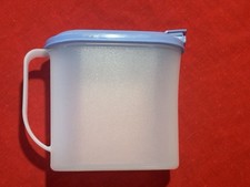 Jarro Tupperware Slimline transparente 2 quartos tampa azul country comprar usado  Enviando para Brazil