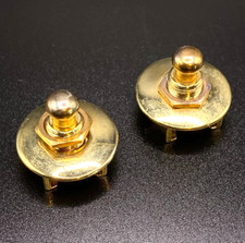 Conjunto de travas de guitarra e baixo Strat Tele Fender estilo dourado par, usado comprar usado  Enviando para Brazil