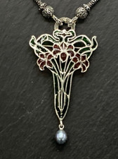 Anhänger jugendstil emaille gebraucht kaufen  Berlin