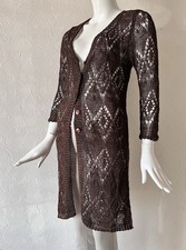 Cardigan marron long d'occasion  Thionville