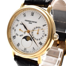 ▶️[EXC+5]Frederique Constant GENEVE Moonphase cronógrafo quartzo masculino 35mm #197 comprar usado  Enviando para Brazil