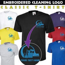 Uniforme de equipe de limpeza bordado personalizado camiseta limpadores logotipo vestuário de trabalho comprar usado  Enviando para Brazil