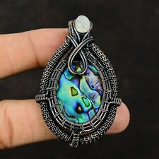 Presente de casamento para ela pingente de cobre concha de abalone com fio 2,56" comprar usado  Enviando para Brazil