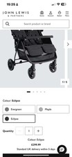 Double pram joie for sale  WREXHAM