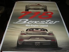 PORSCHE SHOWROOM ORIGINAL FACTORY CAR POSTER 718 BOXSTER- CM.101 X 76 O.CONDIZ, usado comprar usado  Enviando para Brazil