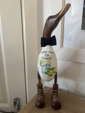 Wooden duck ornament for sale  BASILDON