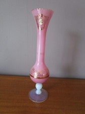 Vase opaline rose d'occasion  France