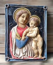 Madonna terracotta dipinta usato  Venezia