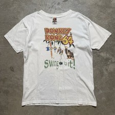 Usado, Camiseta Promocional Vintage Nintendo DK Donkey Kong 64 Swing N To It Grande Anos 90’ comprar usado  Enviando para Brazil