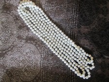 Perlenkette modeschmuck lang gebraucht kaufen  Mainz