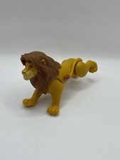 Boneco Simba adulto vintage Disney O Rei Leão brinquedo topo de bolo com pernas móveis, usado comprar usado  Enviando para Brazil