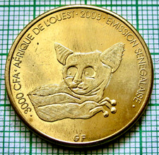 SENEGAL 2003 2 ÁFRICA ou 3000 CFA, GALAGO OU BUSH BABY MONKEY, Bronze comprar usado SENEGAL 2003 2 ÁFRICA ou 3000 CFA, GALAGO OU BUSH BABY MONKEY, Bronze comprar usado  Enviando para Brazil