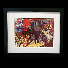 Litografia deslocada emoldurada Leroy Neiman Pump Room Bar assinada na impressão, usado comprar usado  Enviando para Brazil