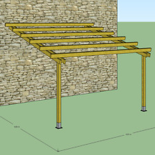 Pergola addossata 4x4 usato  Padova