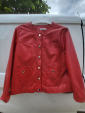 Blouson cuir rouge d'occasion  France