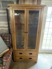 Solid oak glass for sale  YEOVIL