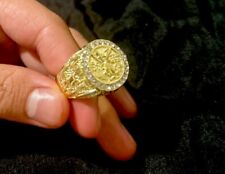 mens gold coin ring for sale  Upland