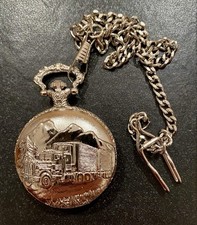 Relógio de bolso 18 rodas caminhoneiro semi caminhão clássico com corrente de cinto 14" comprar usado  Enviando para Brazil