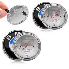 2 peças (82 mm + 74 mm) capô frontal e emblema traseiro do porta-malas 51148132375 para emblema B-M-W comprar usado  Enviando para Brazil